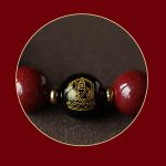 Buddha Stones 925 Sterling Silver Chinese Zodiac Natal Buddha Cinnabar Om Mani Padme Hum Calm Bracelet Bracelet BS 10