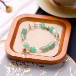 Buddha Stones Amethyst Green Aventurine Strawberry Quartz Positive Elephant Charm Bracelet 21