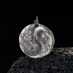 Buddha Stones 990 Sterling Silver Yin Yang Hammer Texture Harmony Necklace Pendant Necklaces & Pendants BS 990 Sterling Silver