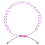 Buddha Stones Handmade Glass Beads Braided String Adjustable Bracelet Bracelet BS Pink
