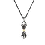 Buddha Stones Tibetan Dorje Vajra Design Wealth Necklace Pendant Necklaces & Pendants BS 9