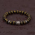 Buddha Stones Tibetan Buddha Mantra Amulet Bracelet Bracelet BS 5