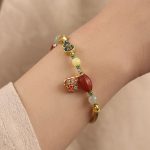 Buddha Stones Tibetan Auspicious Clouds Fortune Happiness Wealth Luck Bracelet Bracelet BS 3