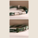 Buddha Stones 925 Sterling Silver Bamboo Reincarnation Knot Luck Protection String Bracelet Bracelet BS 8