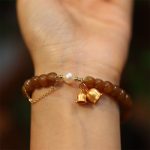 Buddha Stones 925 Sterling Silver Natural Hetian Jade Lily Of The Valley Charm Bracelet Bracelet BS 4
