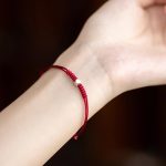 Buddha Stones 925 Sterling Silver Luck Bead Protection Red String Braided Bracelet Bracelet BS 9