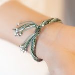 Buddha Stones White Jade Bamboo Reincarnation Knot Wealth Luck Strength String Bracelet Bracelet BS 4