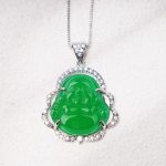 Buddha Stones Good Luck Laughing Buddha Necklace Necklaces & Pendants BS 7