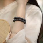 Buddha Stones Tibetan Double Layer Cypress Bodhi Lotus Healing Bracelet Bracelet BS 5