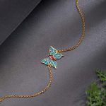 Buddha Stones 925 Sterling Silver Butterfly Zircon Love Chain Bracelet Bracelet BS 2