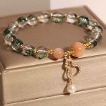 Buddha Stones Green Phantom Gourd Charm Confidence Bracelet 5