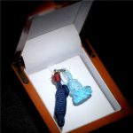 Buddha Stones Blue Tathagata Buddha Medicine Buddha Liuli Crystal Serenity Amulet Necklace Pendant Necklaces & Pendants BS 14