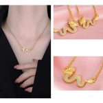 Buddha Stones 925 Sterling Silver Year Of The Dragon Auspicious Golden Dragon Luck Chain Necklace Pendant Necklaces & Pendants BS 13