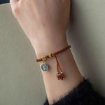 Buddha Stones Handmade 925 Sterling Silver Five Directions Gods of Wealth Luck Protection String Braid Bracelet Bracelet BS 11