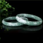 Buddha Stones Natural Jade Luck Abundance Bangle Bracelet Bracelet BS 7