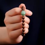Buddha Stones Sandalwood Lovely Cat Paw Protection Bracelet Bracelet BS 3