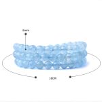 Buddha Stones Natural Aquamarine Peace Healing Bracelet Bracelet BS 14