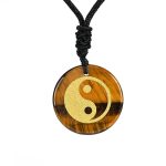 Buddha Stones Various Crystal Amethyst Tiger Eye Green Aventurine Yin Yang Spiritual Necklace Pendant Necklaces & Pendants BS 23