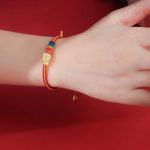 Buddha Stones 999 Sterling Silver Luck Year Of The Dragon Colorful Rope Bracelet Bracelet BS 6