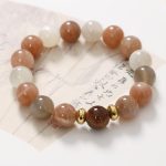 Buddha Stones Natural Sun Stone Gold Sandstone Wealth Positive Bracelet Bracelet BS Sun Stone&Gold Sandstone