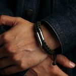 Buddha Stones 925 Sterling Silver Bullet Design Braided Rope Bracelet Bracelet BS 6
