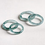 Buddha Stones Natural Jade Bamboo Prosperity Abundance Ring Ring BS 15
