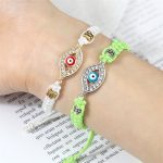 Buddha Stones Evil Eye Keep Away Evil Spirits String Bracelet Bracelet BS 46