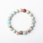 Indian Agate Green Agate Dog Paw Positive Calm Bracelet Bracelet BS 21