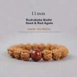 Buddhastoneshop Tibet Rudraksha Bodhi Seed Dzi Bead Amber Turquoise Wealth Bracelet