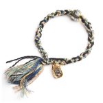Buddha Stones Zakiram Goddess of Wealth Om Mani Padme Hum Peace Handmade Bracelet Bracelet BS 2