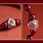 Buddha Stones 925 Sterling Silver Chinese Zodiac Natal Buddha Cinnabar Calm Bracelet Bracelet BS 3