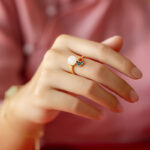 White Jade Auspicious Cloud Blessing Luck Ring Rings BS 6
