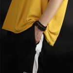 Buddha Stones Lava Rock Ebony Wood Tiger Eye Support Healing Bracelet Bracelet BS 12