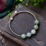 Buddha Stones Jade Abundance Luck Blessing Bracelet Bangle Bracelet BS 3