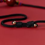 Buddha Stones Cinnabar Bead Blessing String Necklace Pendant Necklaces & Pendants BS 6