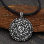 Six True Words Love Peace Flower Pattern Necklace (Extra 35% Off | USE CODE: FS35) Necklaces & Pendants BS main