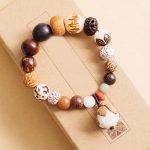 Buddha Stones Bodhi Seed Lotus Wisdom Peace Wrist Mala Bracelet Bracelet BS 18cm