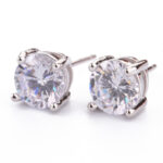Buddha Stones Natural Various Gemstone Amethyst Love Earrings Earring BS White Crystal