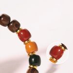 Buddha Stones Ebony Wood Rosewood Peace Balance Bracelet Bracelet BS 17