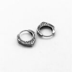 Buddha Stones Viking Hoop Titanium Steel Balance Earrings Earrings BS 9