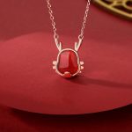 ❗❗❗A Flash Sale- Buddha Stones 925 Sterling Silver Year of the Dragon Natural Red Agate Dragon Attract Fortune Fu Character Strength Bracelet Necklace Pendant Earrings Bracelet Necklaces & Pendants BS 7