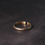Buddha Stones Tibetan Vintage Texture Design Copper Luck Couple Ring Ring BS 10