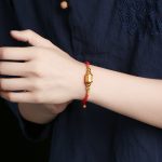 Buddha Stones 999 Sterling Silver Om Mani Padme Hum Luck Red String Bracelet Bracelet BS 1