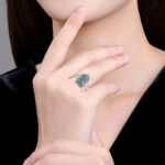 Buddha Stones 925 Sterling Silver Fengshui Wealth Prosperity Jade PiXiu Luck Ring Ring BS 4