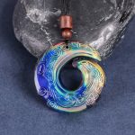 Color-Changing One's Luck Improves Design Pattern Liuli Crystal Necklace Pendant Necklaces & Pendants BS 13