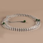 Buddha Stones 108 Beads White Crystal Jade Meditation Bracelet Mala Mala Bracelet BS 11
