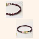 Buddha Stones Natural Garnet Hetian Jade Tourmaline Bead Passion Bracelet Bracelet BS 5