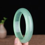 Buddha Stones Natural Jade Luck Healing Prosperity Bangle Bracelet Bracelet Bangle BS 2