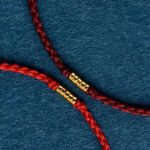 Buddha Stones 925 Sterling Silver Lucky Golden Bead Braided String Bracelet Anklet Bracelet BS 3