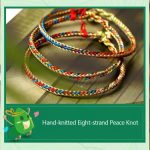 Buddha Stones 925 Sterling Silver Fu Character Zongzi Pattern Multicolored String Luck Handmade Braided Bracelet Bracelet BS 16